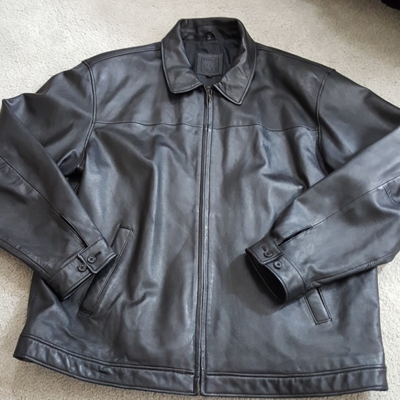 field gear leather jacket